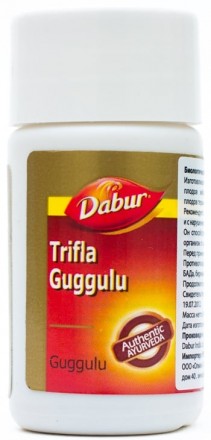 Трифала Гуггул №40 таблетки (DABUR) Индия