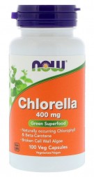 NOW Chlorella 400 mg (100 кап)