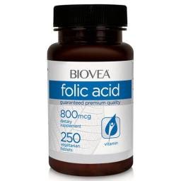 BIOVEA Folic Acid 800 мкг (250 таб)
