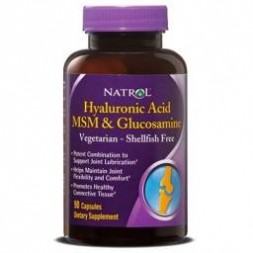 Natrol Hyaluronic Acid &amp; MSM, Glucosamine (90 кап)